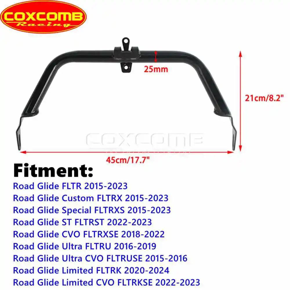 Motorcycle Fairing Support Bar Lower Crossbar Rack For Harley Road Glide FLTR FLTRX FLTRXS FLTRST FLTRXSE FLTRU FLTRK SE 2015-24
