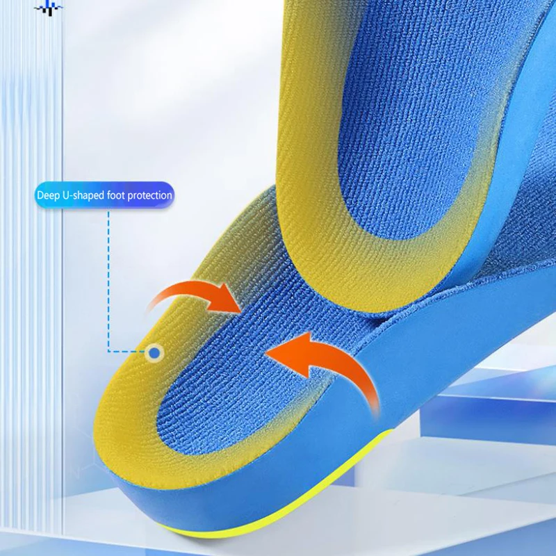 نعال دعم قوس عالي لتقويم العظام نعال رياضية لتقويم العظام لالتهاب اللفافة الأخمصية تدعم وسادة حذاء ممتصة للصدمات #4