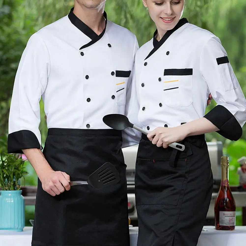 Ropa de cocina para Catering, uniforme de cocina para Hotel de talla grande