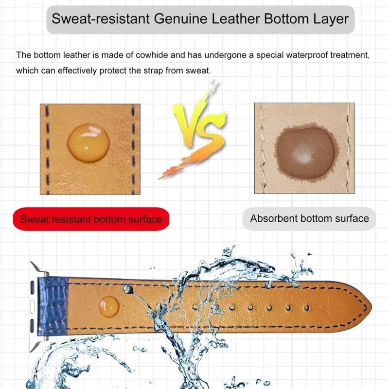 سوار من الجلد الطبيعي للساعة ، سوار من البرونز لسلسلة iWatch 4 و 3 ، SE 6 و 5 ، سوار ساعة ، 40 حزام ، 44 ، 38 Apple ، 42