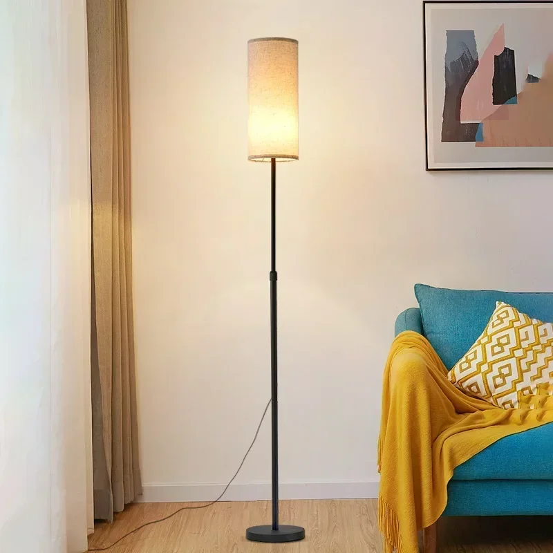 

Nordic Floor Lamp Instagram Style Bedroom Bedside LED Light Creative Minimalist American Style Living Room Vertical Table Lamp