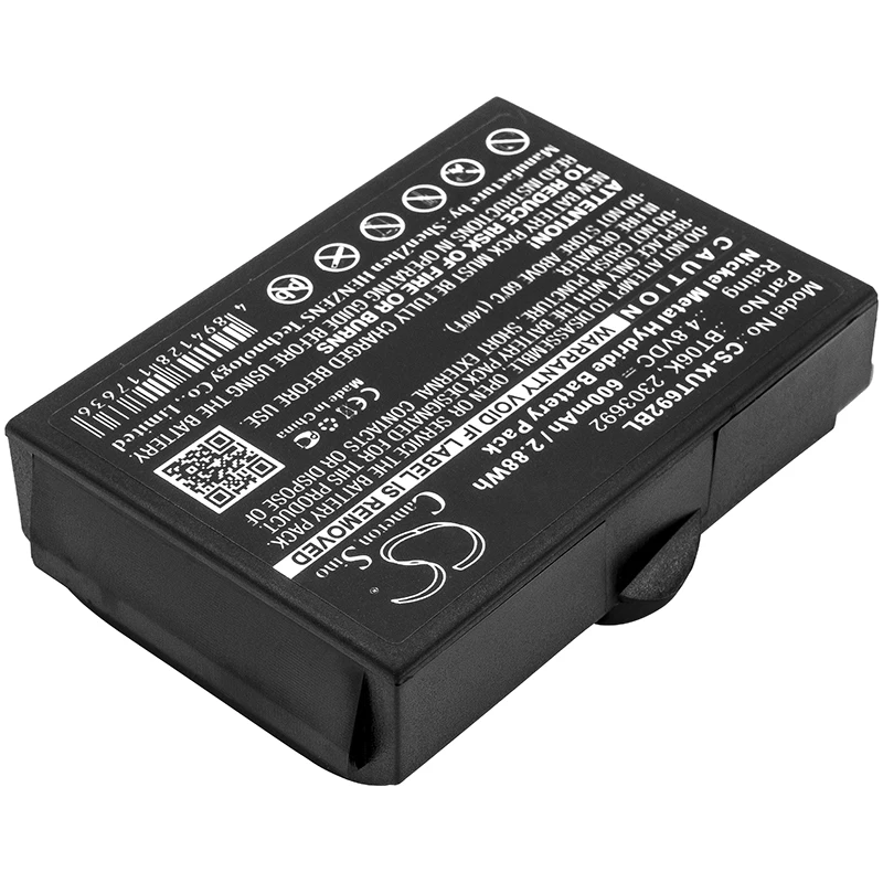 Replacement Battery for IKUSI  2303692, ATEX transmitters, RAD-TF transmitters, TM70/iK2.21F LV5 2303692, BT06K 4.8V/mA