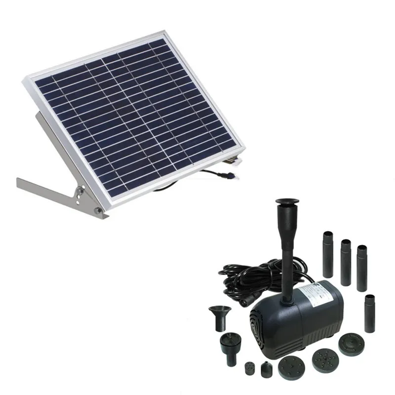 

17V10WSolar water pump plug-in-free solar garden rockery wave Solar Fountain waterscape