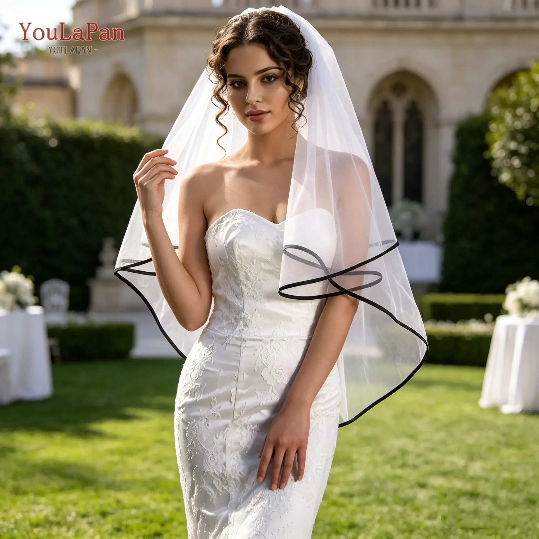 veu-de-noiva-topqueen-com-fita-preta-veu-duplo-acessorios-de-casamento-em-marfim-complementos-de-boda-v214