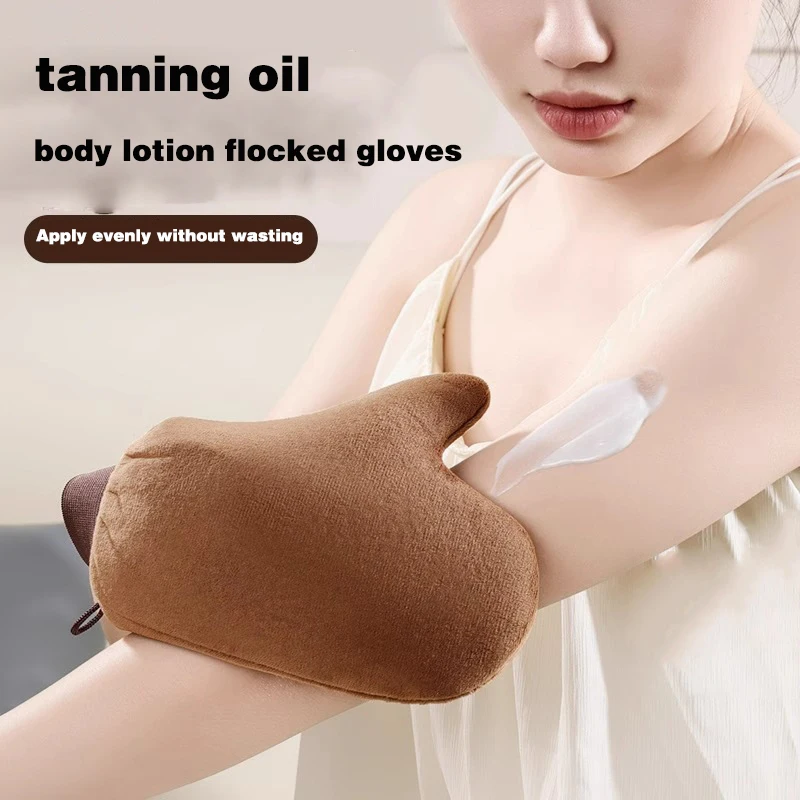 1 Pcs High Quality Reusable Body Cleaning Glove Body Self Tan Applicator Tanning Gloves For Bath Spa