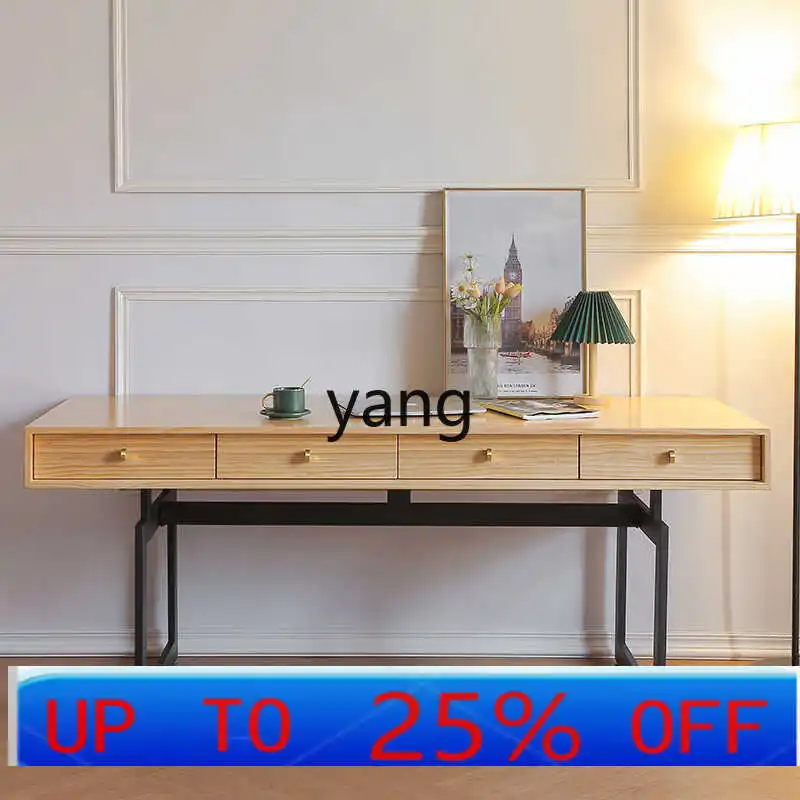 YJQQ  log style home desk simple modern creative desk
