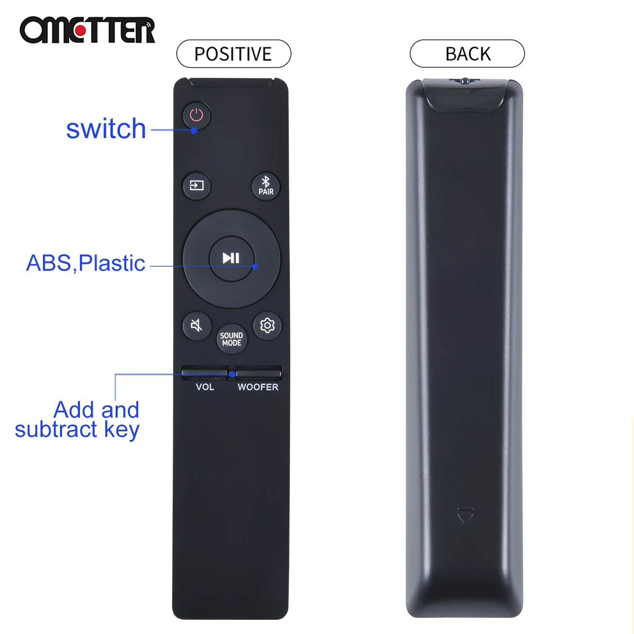 AH59-02767A Replacement Remote for Samsung Soundbar HW-N650 HW-N450 HW-N550 R450 HW-N450/ZA HW-N550/ZA HW-N650/ZA Speaker System