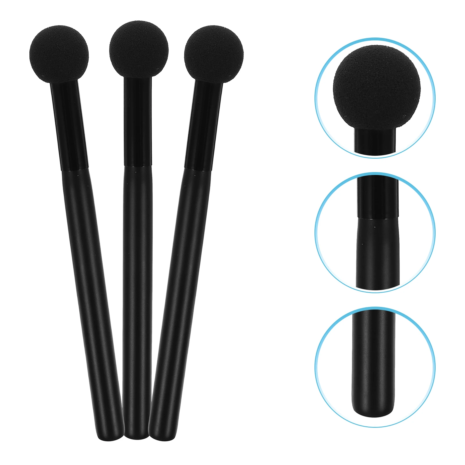 

3pcs Girls Multi-Function Concealer Blending Brush Set Durable Lipstick Smudge Tool For Face Lips, Professional Dual Purpose