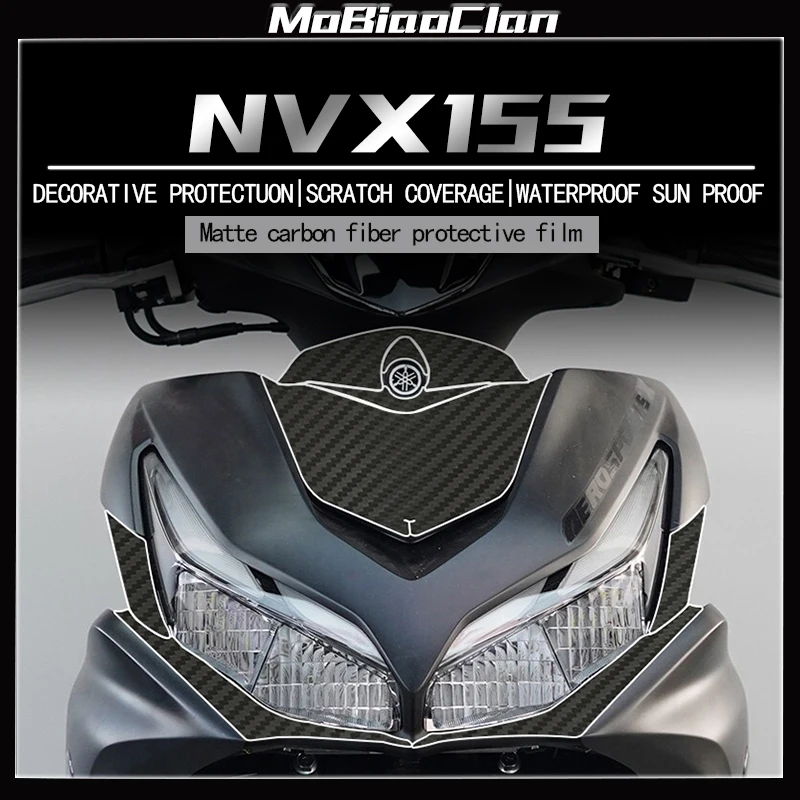 

For YAMAHA NVX155 AEROX 155 nvx155 2021 2022 2023 accessories stickers 3D carbon fiber decorative protective film