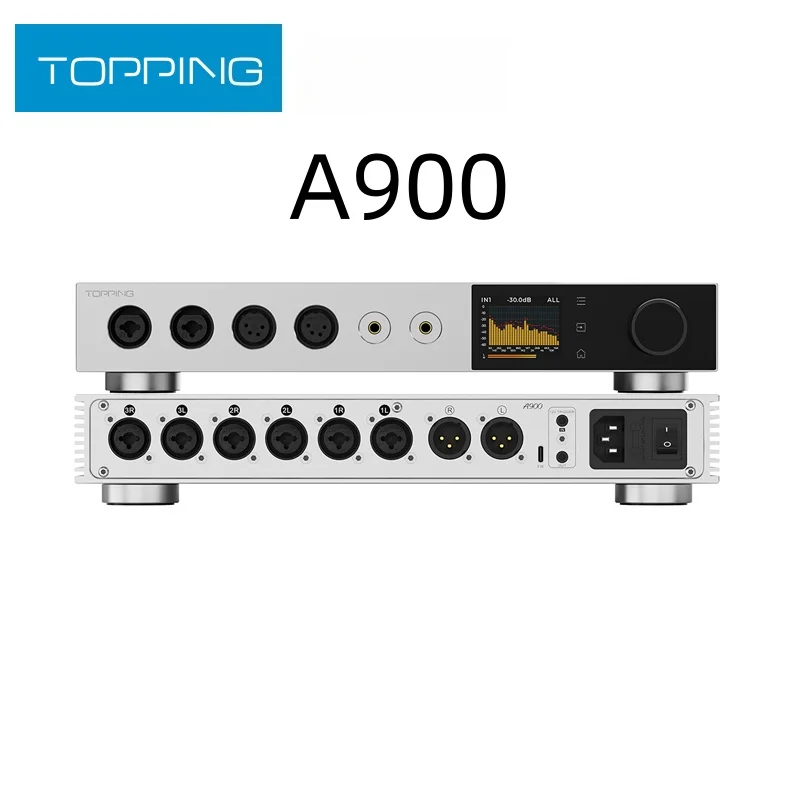 TOPPING A900 Ultra-Flagship Headphone Amplifier A full range of headphone outputs with Remote Control