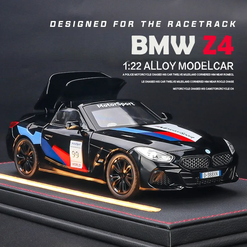Simulation 1:22 BMW Z4 Coupe Convertible Supercar Model Collection Miniature Voiture Diecast Toy Vehicle Children Boyfriend Gift
