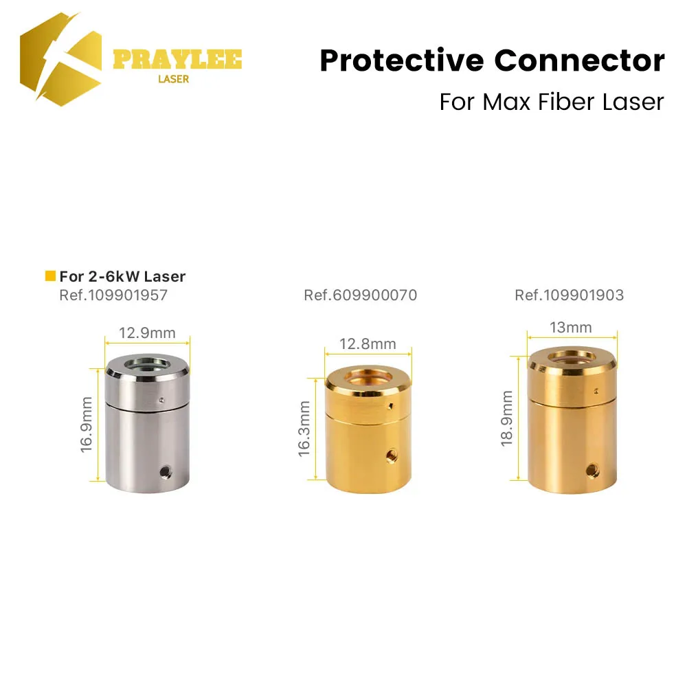 Imagem -02 - Praylee Fibra Laser Fonte Proteção Cap Fibra Óptica Cristal Max Saída Lente Conector de Proteção 1.5kw 3kw 6kw Qbh