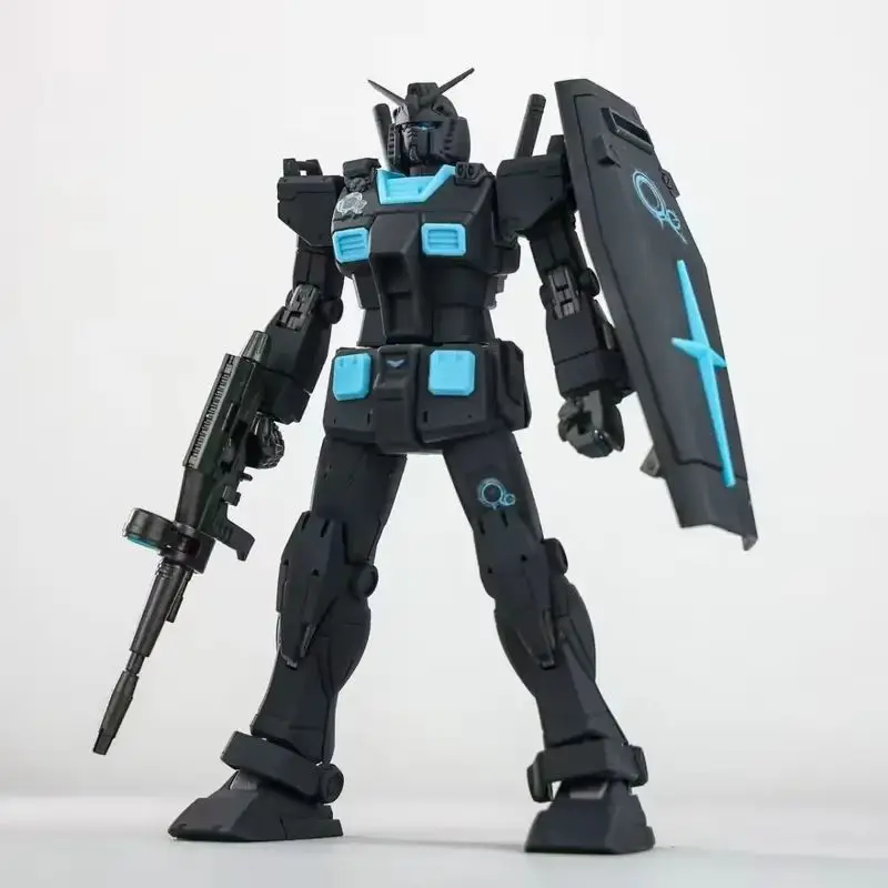 Ganso 1/144 Rx-78-2 Recirculação Cor Neon Bluet Base Conjunto Limitado Modelo Kit Boneca de Ação Decoração Boneca Crianças Brinquedo Presente