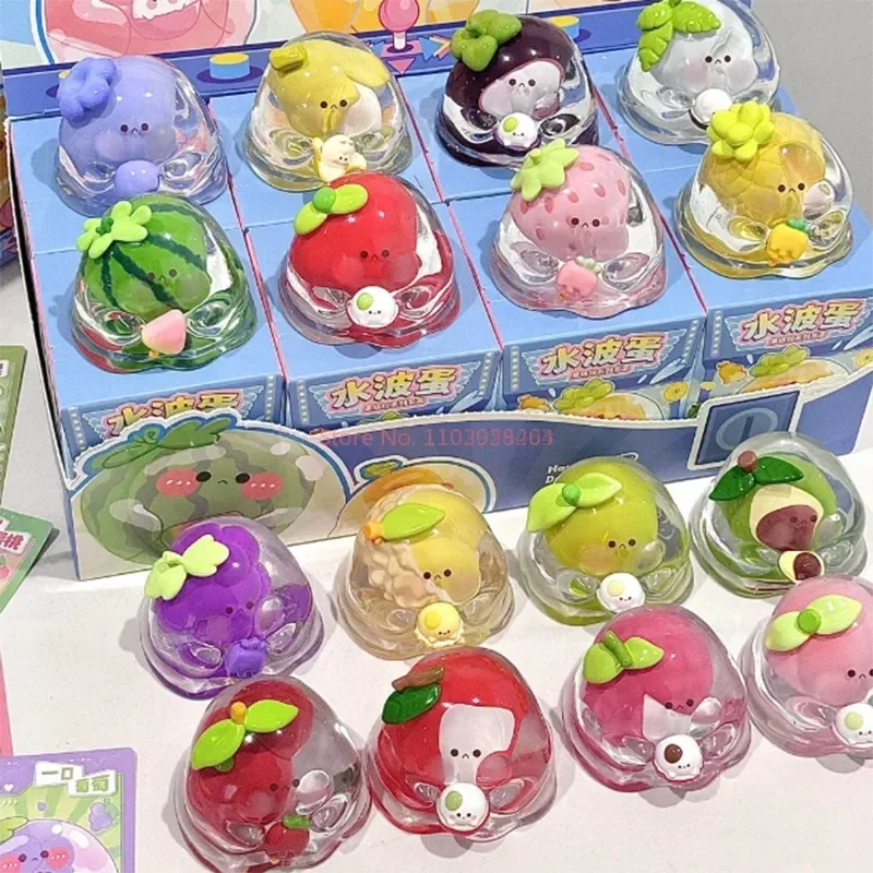 Water Egg Fruit Colorful Series Blind Box Creative Cute Fashion Tabletop Decoration Cartoon Decor Toys Birthday Surprise Gift