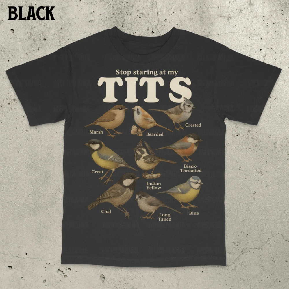 توقف عن يحدق في تي شيرت ميمي بيرد قميص خمر نمط للجنسين تي شيرت هجومي للجنسين تي شيرت غير مناسب مضحك الكمامة هدية #3