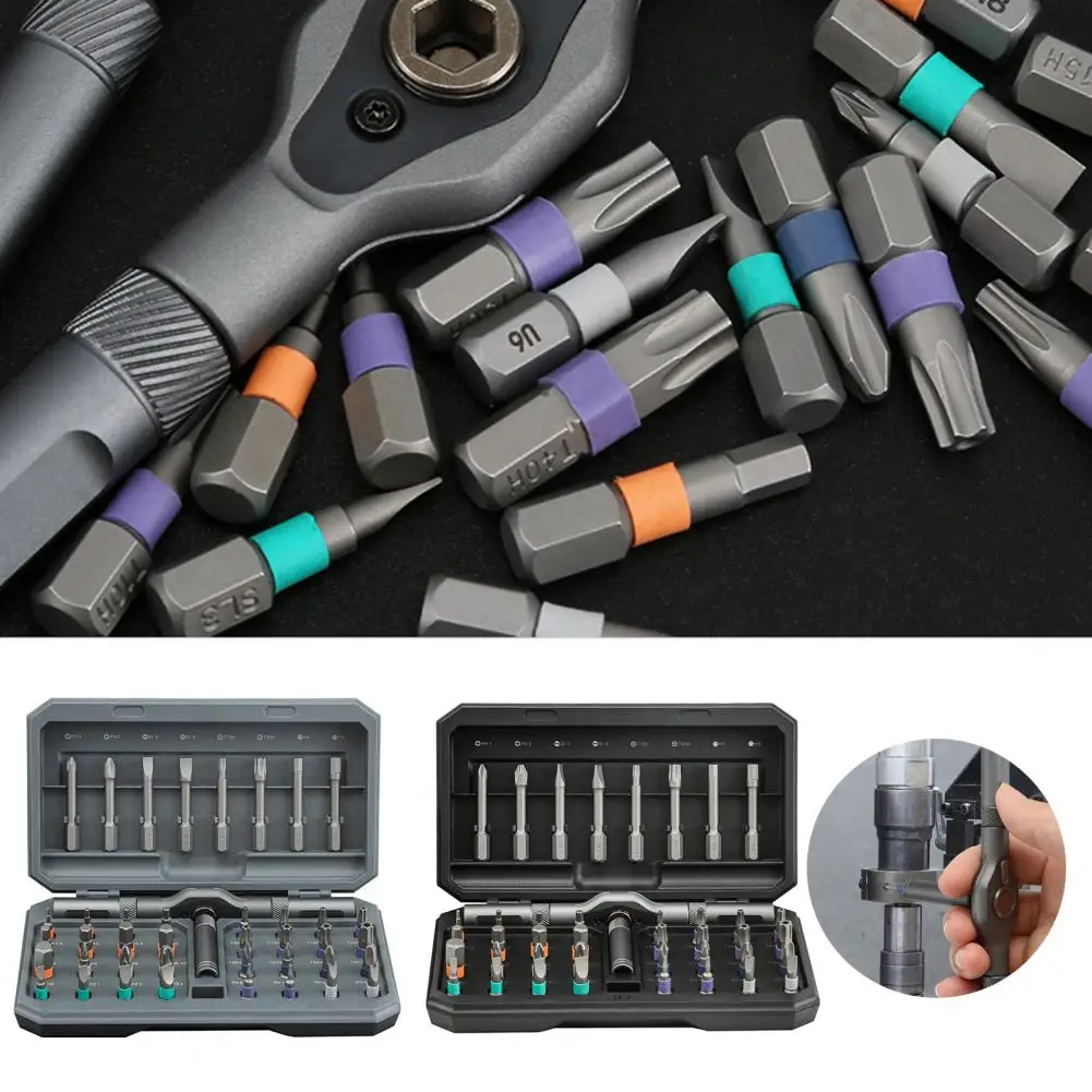 Ratcheting Screwdriver Versatile 42-in-1 Magnetic Screwdriver Set with Ratcheting Handle for Electronic Repair Multi for Home