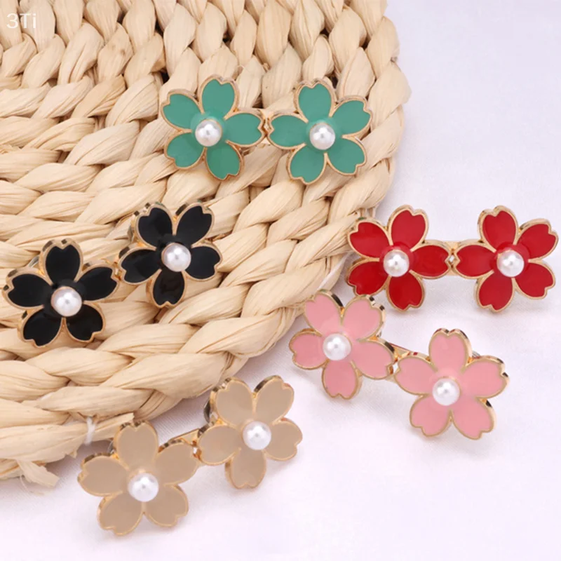 1 Pair No Sewing Adjustable Waist Clips Sakura Cat Trousers Waist Buckles For Jeans Pants Skirts Fit Reduce Waist Snap Button