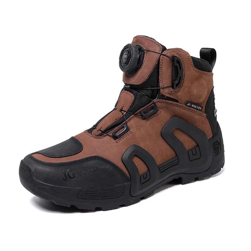 Motorcycle Riding Men Boots Waterproof Motocross Cycling Shoes Off-Road Motorbike Racing Anti-drop Breathable Equipment Soft