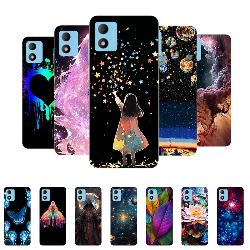 Funda Para TCL 305i Carcasa TCL 305i 5164D Funda Silicona Suave  Moda  Chica  Flor  Funda trasera para TCL305i 5164D Estuches de teléfono