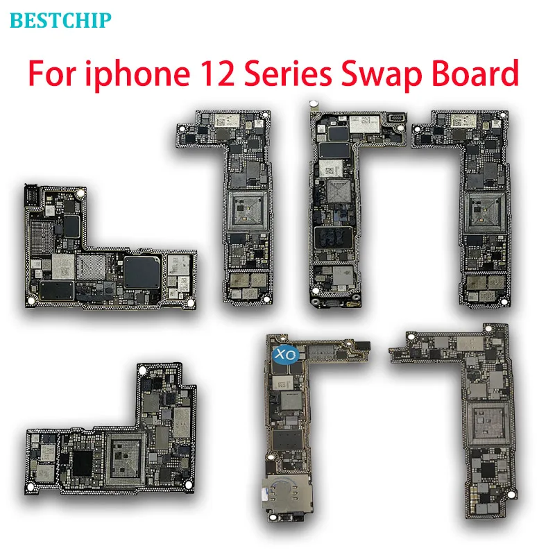 CNC CUT Motherboard For IPhone 12 Pro max Logic Board Polishing CPU AP RF Board for IPhone12  Switching CPU Baseband Cutting