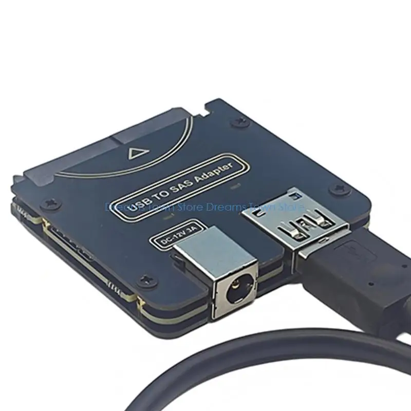 HX6A SASHDD ConverterCable With 5Gbps Transfer Speed CompatibleWith WindowSystems SupportsSATA/SASDrive 12V Power Input Need