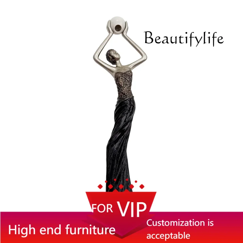 

UP Home ornaments, high-end light luxury art decoration entrance, living room handicrafts, simple humanoid sculpture