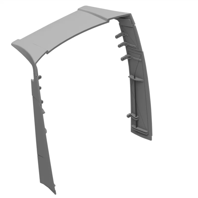 Heckspoiler aus Kunststoff im Maßstab 1:14 für Tamiya RC Truck VOLVO FH16 56360 56362