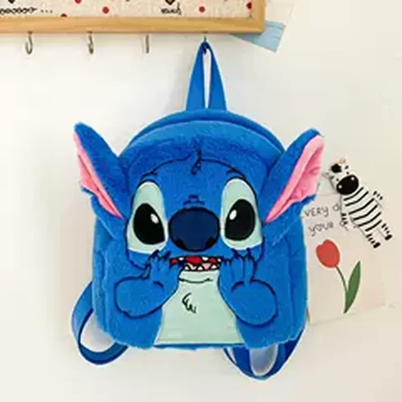 Disney New Stitch Pluszowy plecak Cartoon Fashion 3d Mini plecak damski o dużej pojemności Śliczny tornister dziecięcy wysokiej jakości