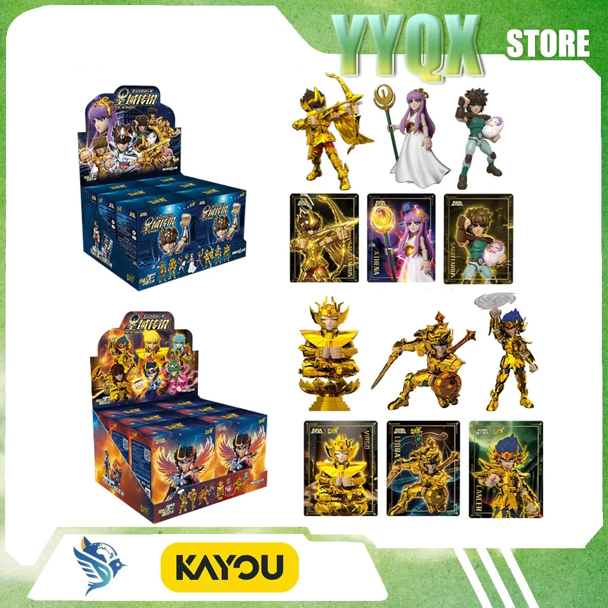 

KAYOU 2026 New Saint Seiya Blockman Toy Figure Periphery Mini Cartoon Anime Gift Surprise Ornament Decoration Like Rare