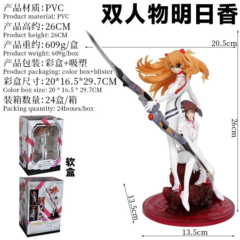 

Premium Edition GK Action Figure - Evangelion New Theatrical Version Final Wave Collectible Model Toy Maki & Atsuko Statues