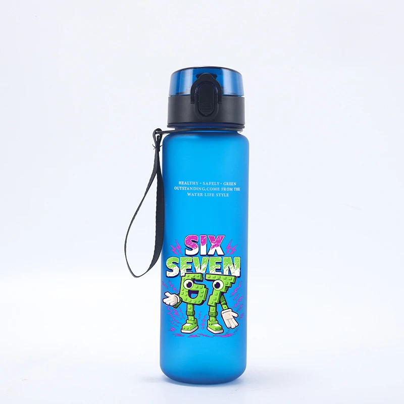 650ML Six Seven 67 Straw Water Bottle Steal A Brainrot Cartoon Water Cups Outdoor Large Capacity Sports Drinking Bottle Kid Gift view 6