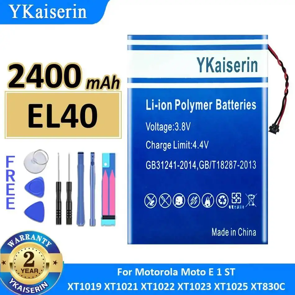 

Mobile Phone Battery EL40 2400Mah For Motorola Moto E 1 ST XT1019 XT1021 XT1022 XT1023 XT1025 XT830C
