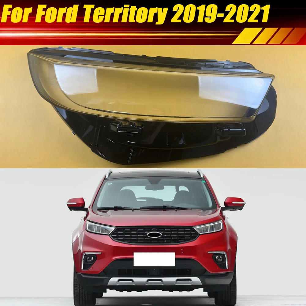 

For Ford Territory 2019 2020 2021 Headlight Cover Headlamp Shell Housing Lamp Caps Transparent Lampshade Lens Plexiglass