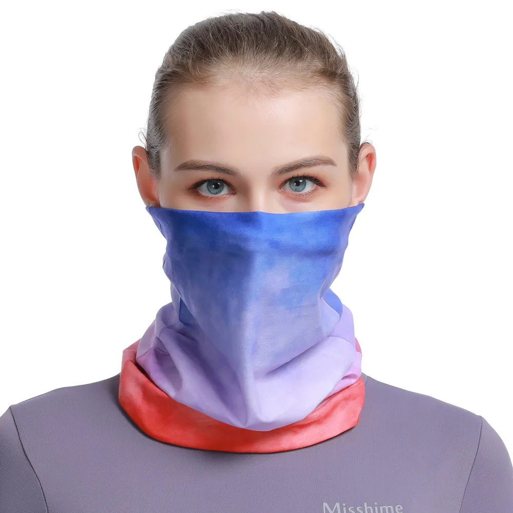Vielseitiges nahtloses Bandana für Männer und Frauen, Farbverlauf, Sportmaske, Radfahren, Stirnband, Gesichtsschutz, Halstuch, Ciclismo-Sturmhaube – Detail 10