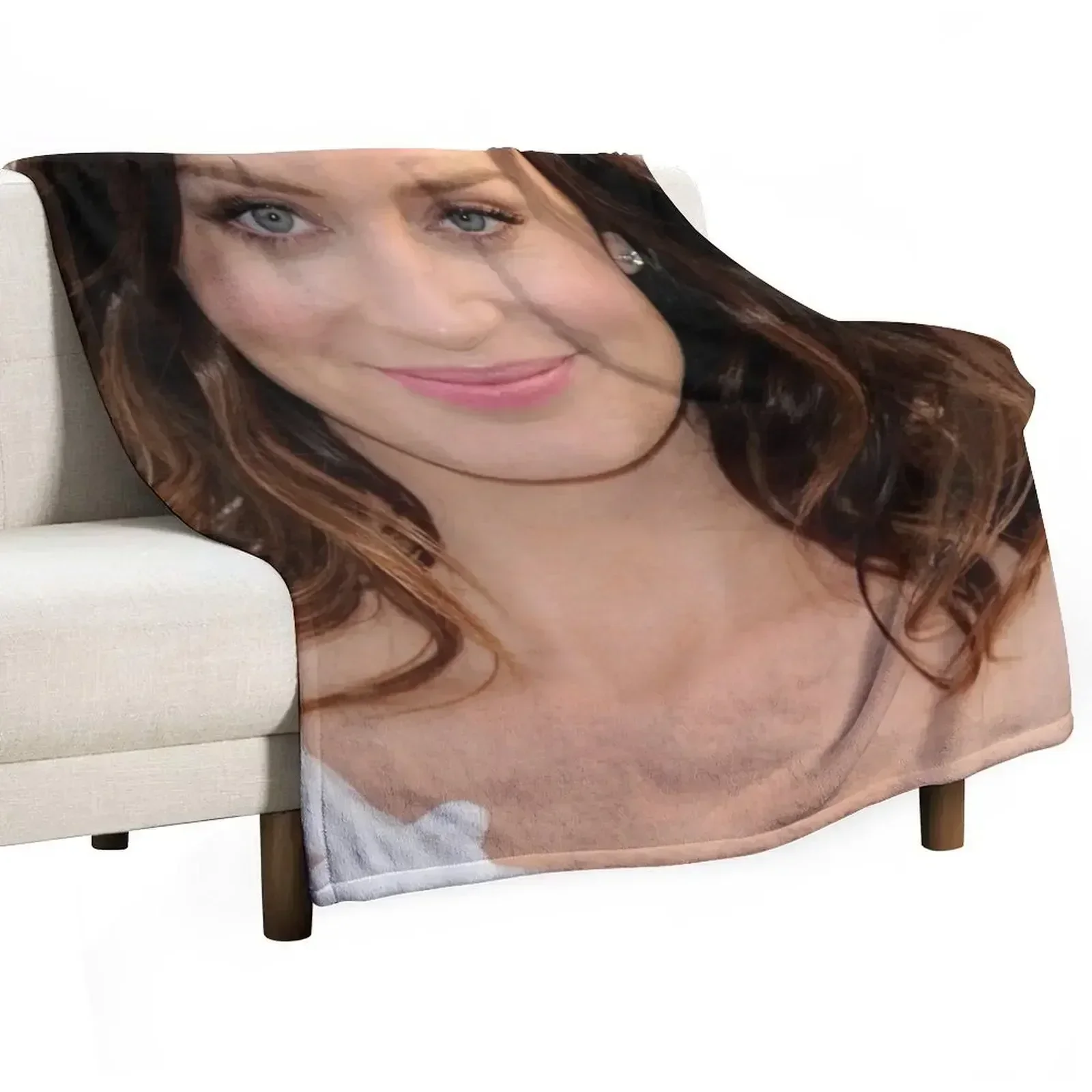 

Emily Blunt Throw Blanket wednesday Luxury Thicken Furrys Blankets