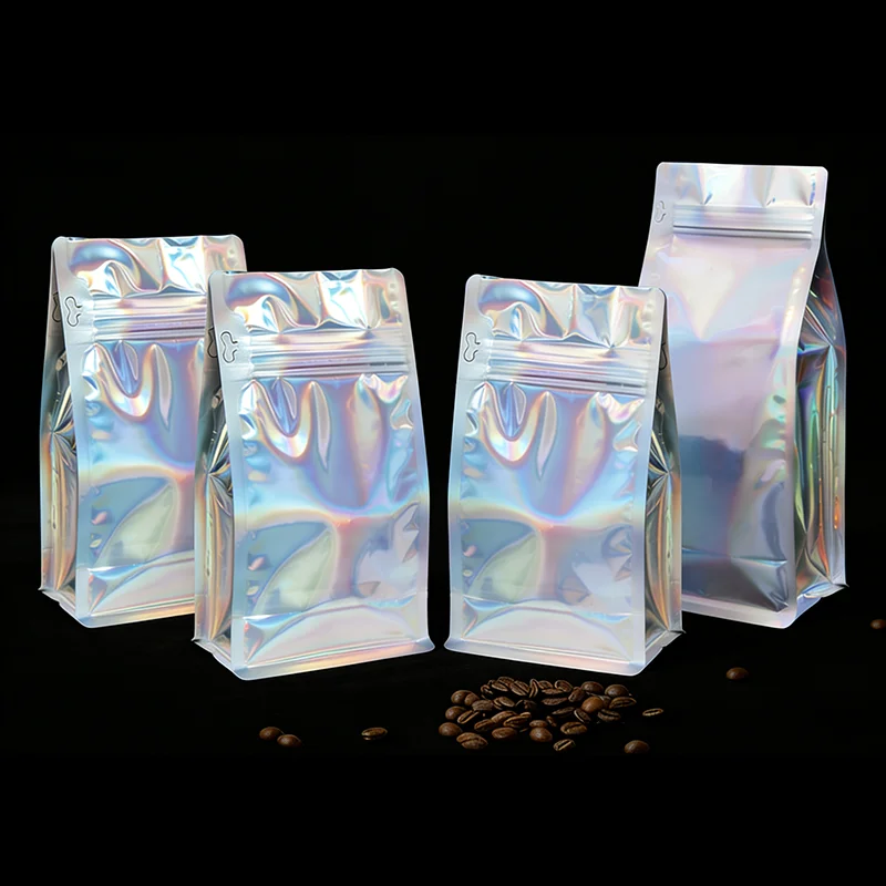 25Pcs Coffee Beans Packaging Zipper Bags With Valve Sealed for Powder Nuts Storage Stand Up Reusable Pouch Customizable Logo