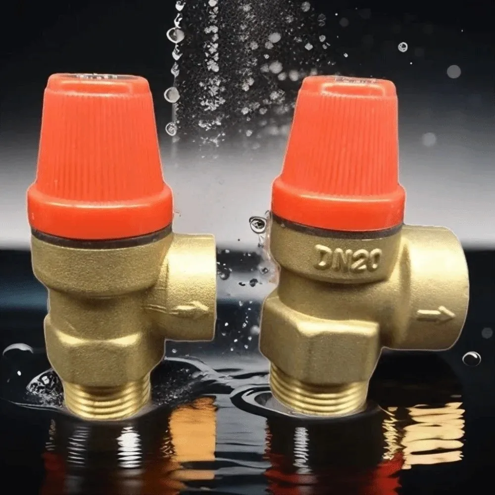 

Brass Automatic Drain Valve Wall-mounted 3/5/6 Bar Solar Safety Valve with Meter Pressure Valve Boiler Water Heater Supporting
