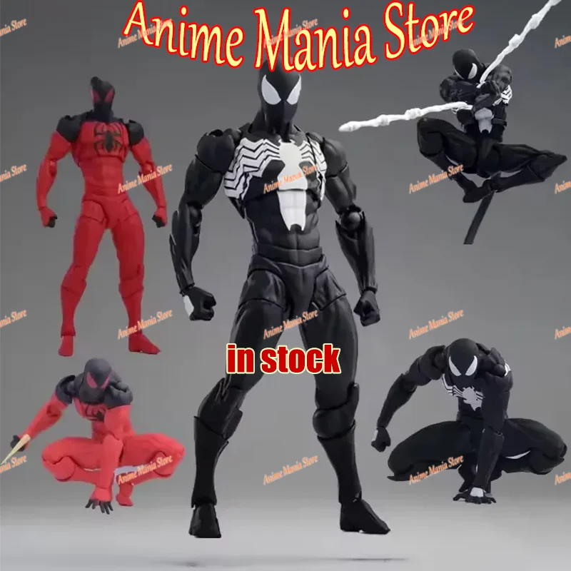 

Hot Sale Action Figure New MessToys Spiderman Figure CT Toys Black Red Spider Man Figurine Toys Custom Collectible Model Gift