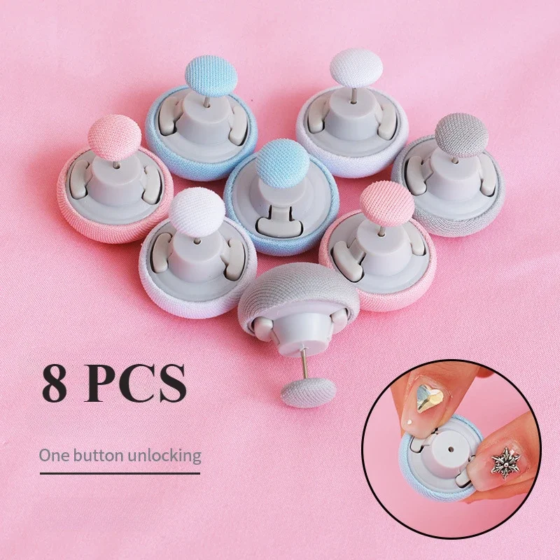 4PCS Quilt Mushroom Head Fixing Device Quilt Cover Fixing Buckle Anti Run and Anti Run Safety Double Press One Click Unlock