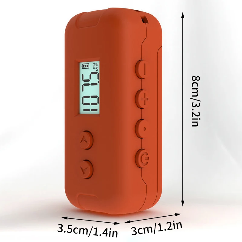 Mini Pocket FM Radio Portable 50-108MHZ Audio Radio Receiver With LCD Display Outdoor Sports Handheld Radios Receiver