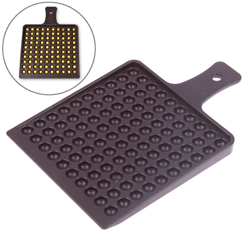 100 Holes With Handle Medicine Tray Pill Counter Pills Capsule Counter Count Pill Counting Acrylic Tray Capsule Counter