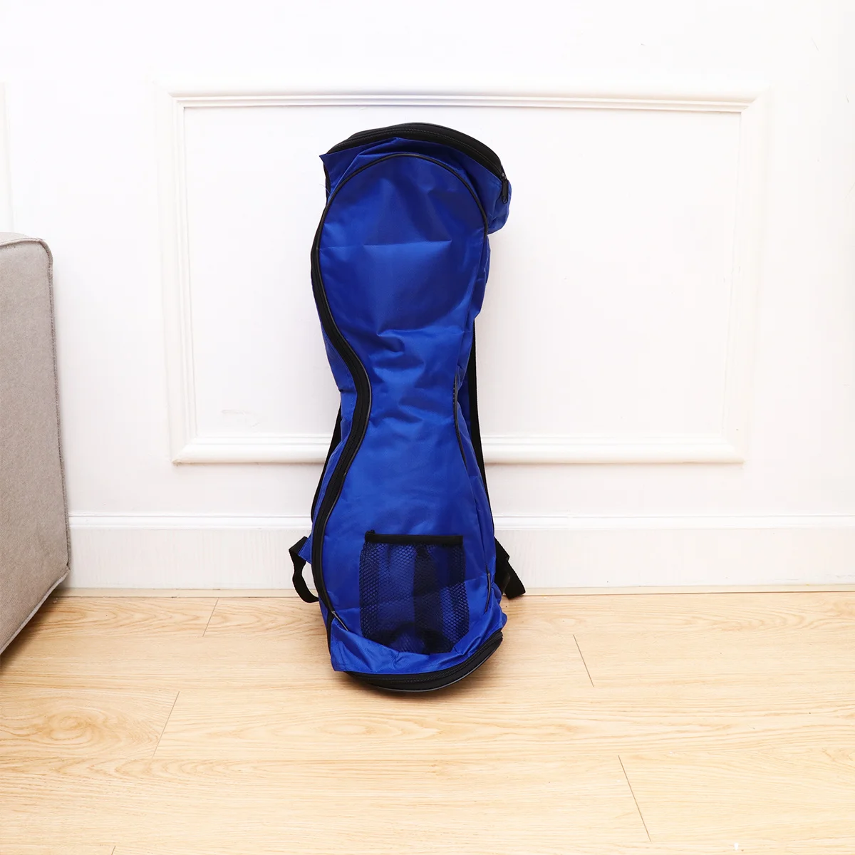 6.5 Inch Balance Bike Backpack Dual Use Tote Bag Adjustable Straps Outdoor Portable Large Capacity Pouch For Safe Transport Blue