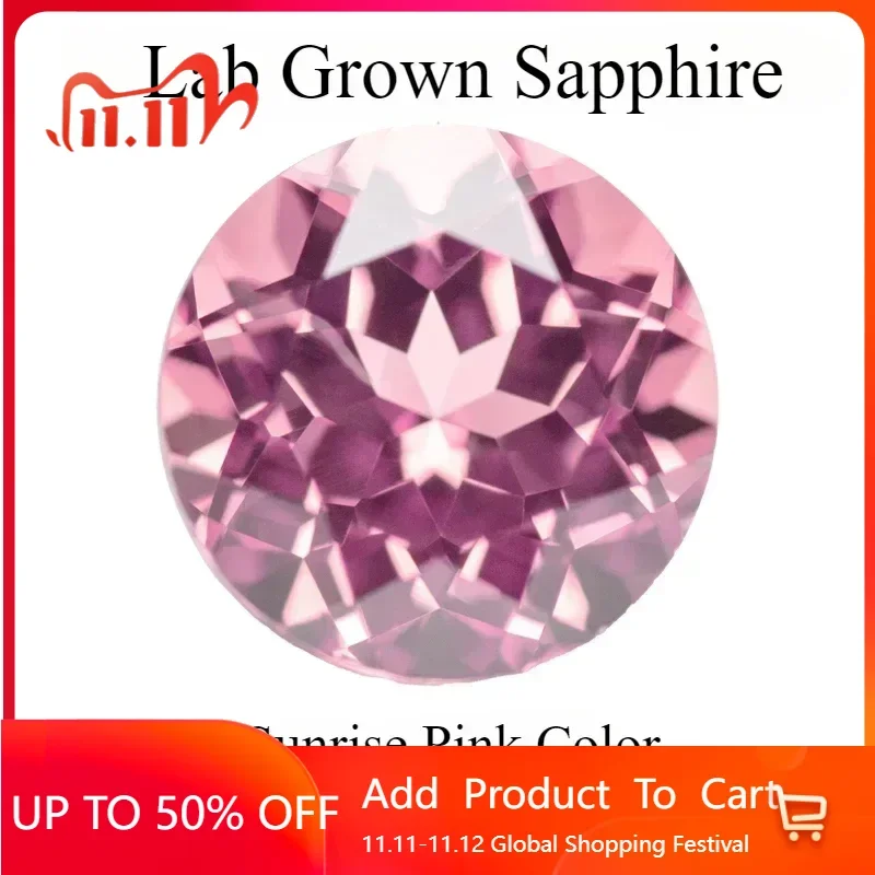 

Выполненный в лаборатории сапфир круглой огранки восход солнца розовый цвет очаровательные бусины для изготовления ювелирных изделий своими руками браслет кольца сертификат на выбор