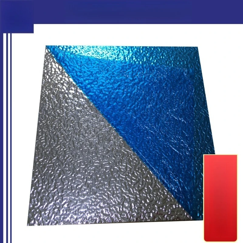 Embossed Mirror Aluminum Sheet Multiple Grain for Luggage Ceiling Decor