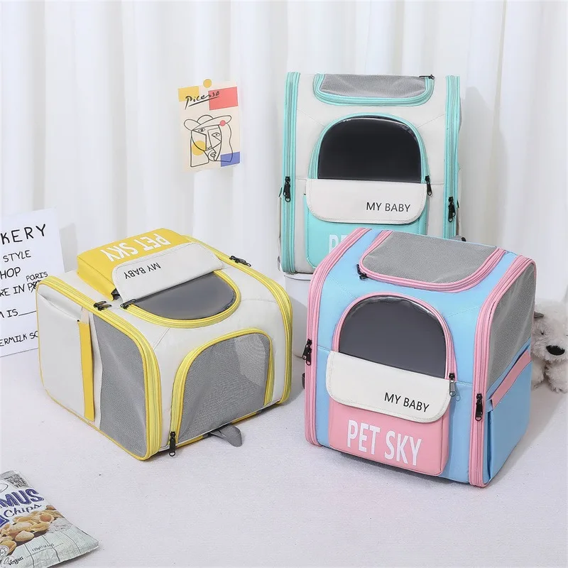

Pet bag, hand in hand with carrying bag, breathable pet cat and dog all-season universal backpack