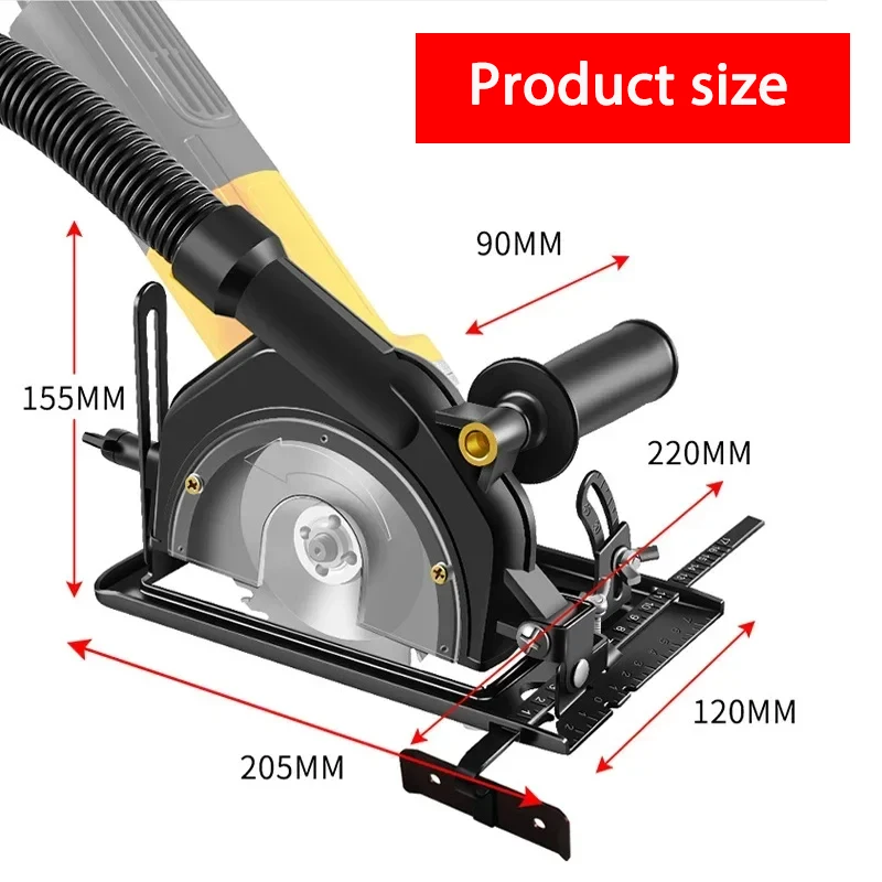 Angle Grinder Base Bracket 45°Degree Adjustable Cutting Base Positioning Bracket Stable Slotting Stand Tools Bracket Accessories