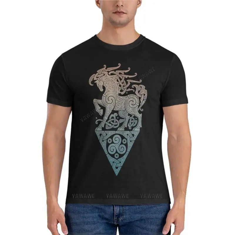 men t-shirt SLEIPNIR. ODIN'S STEED. Essential T-Shirt men t shirts cute tops summer male tee-shirt