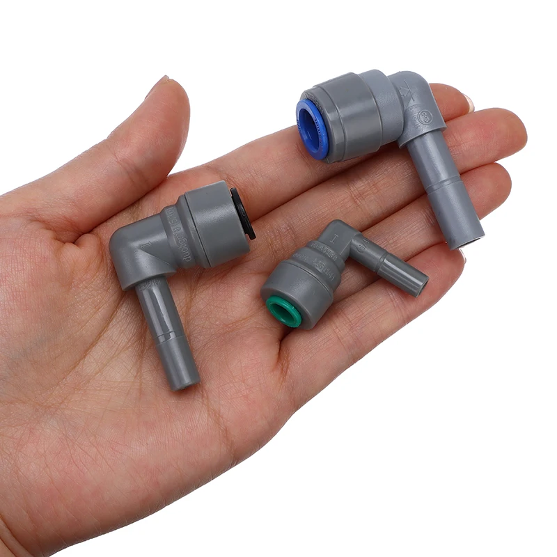 

1 шт., 6,35 мм, 8 мм, 9,5 мм, мужской и женский колено, пластиковый быстроразъемный соединитель для шланга, вставной фитинги, соединение