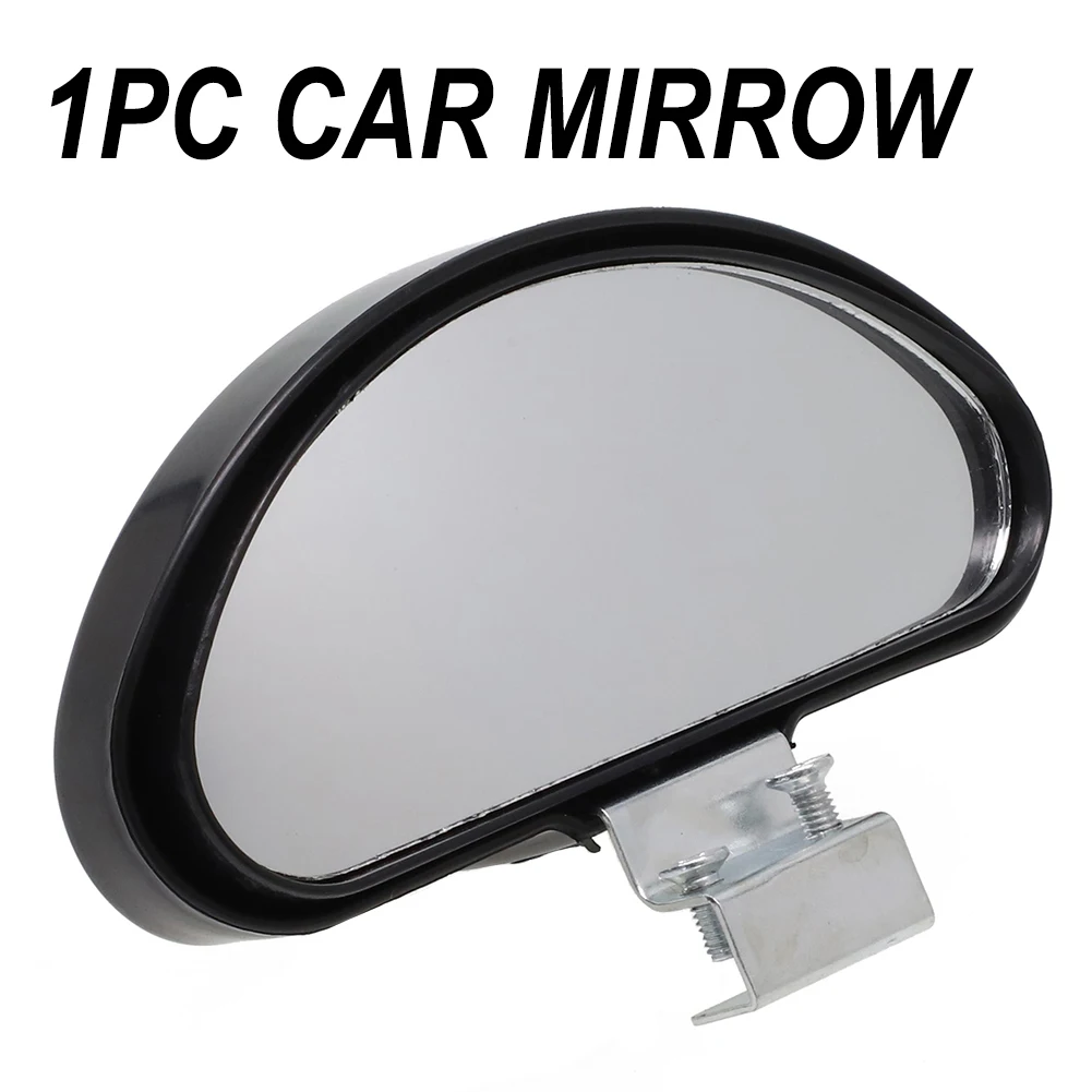 For Safe Driving Blind Spot Mirror Car Mirrow Adjustable Automotive Safety Black Side Blindspot Wide Angle View