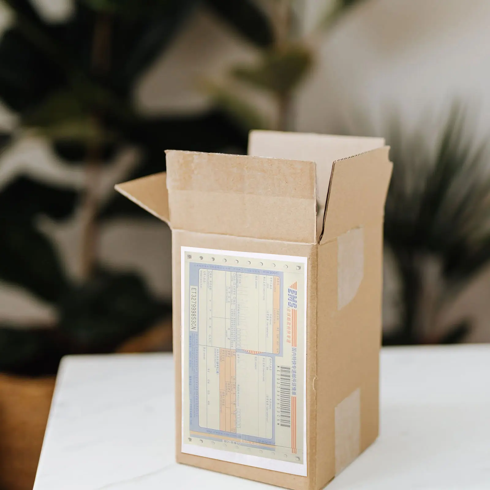 

100Pcs Clear Self Adhesive Shipping Packing List Sleeves Versatile Waterproof Label Protection for Cardboard Paper Plastic Metal